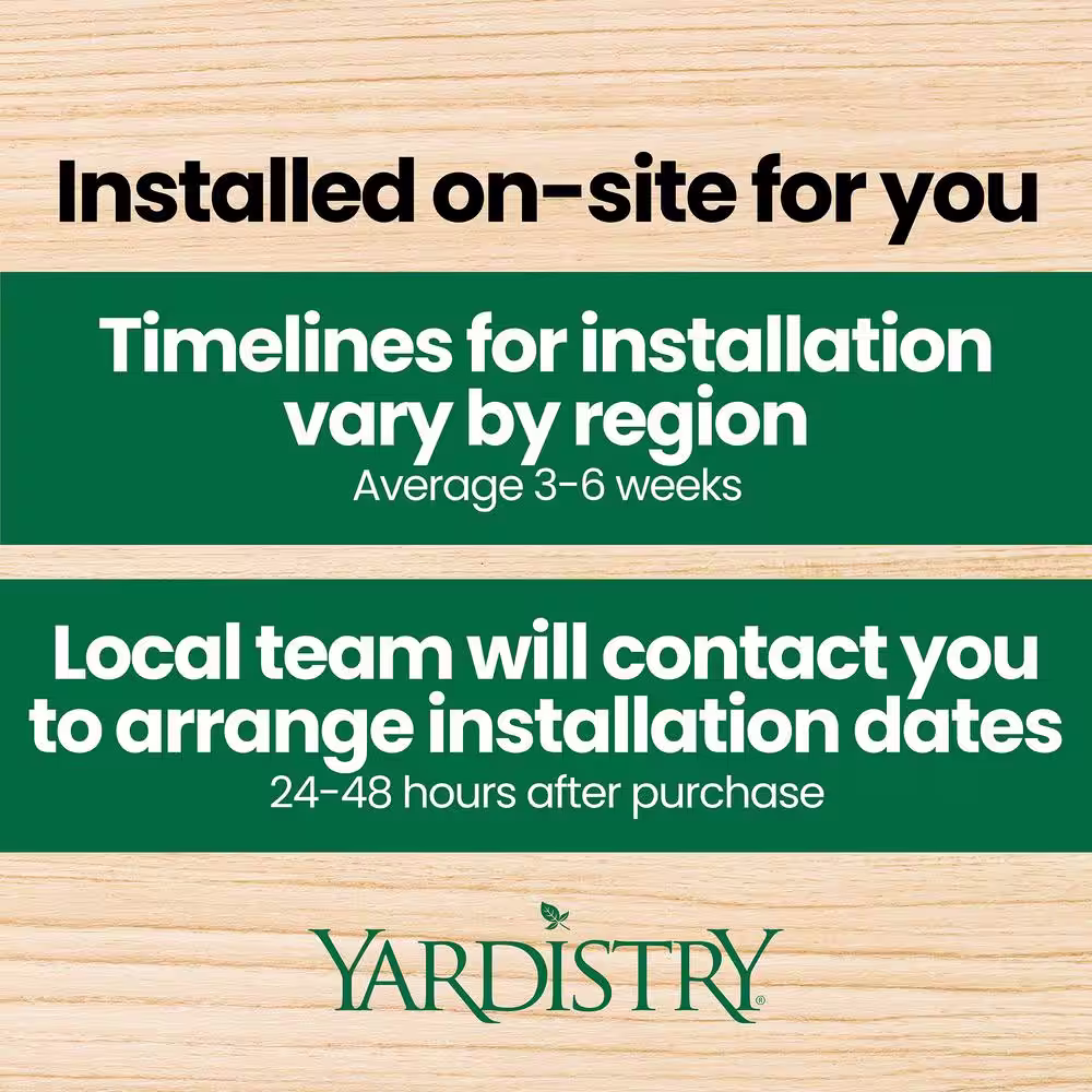 Yardistry Professionally Installed Meridian 12 ft. x 16 ft. Premium Cedar Outdoor Patio Shade Gazebo with Brown Aluminum Roof