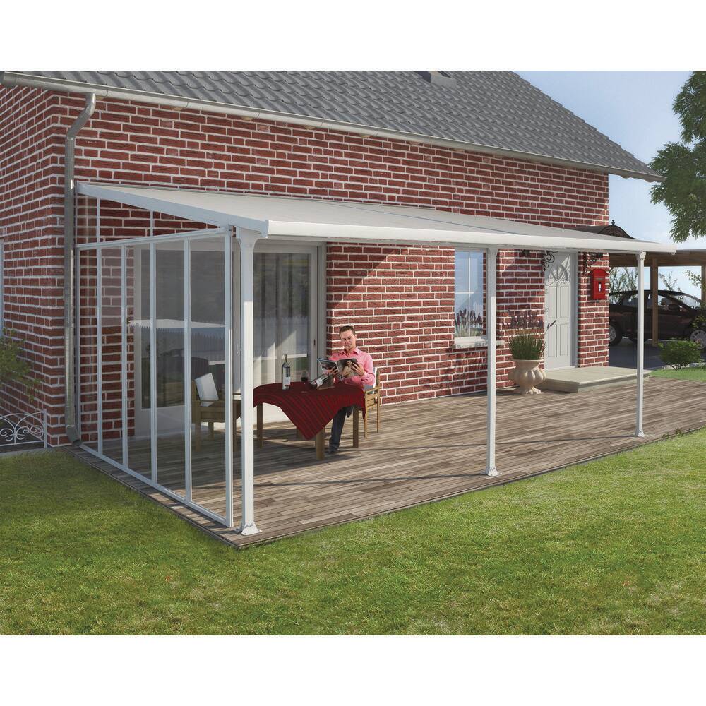 CANOPIA by PALRAM 13 ft. Series Patio Cover SideWall in White