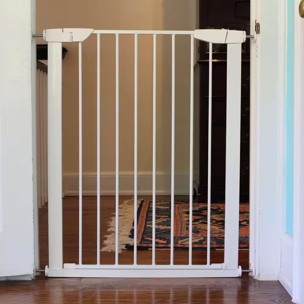 Cardinal Gates 36 in. H x 29.5 in. to 32.5 in. W x 1 in. D White Extra Tall Premium Pressure Gate