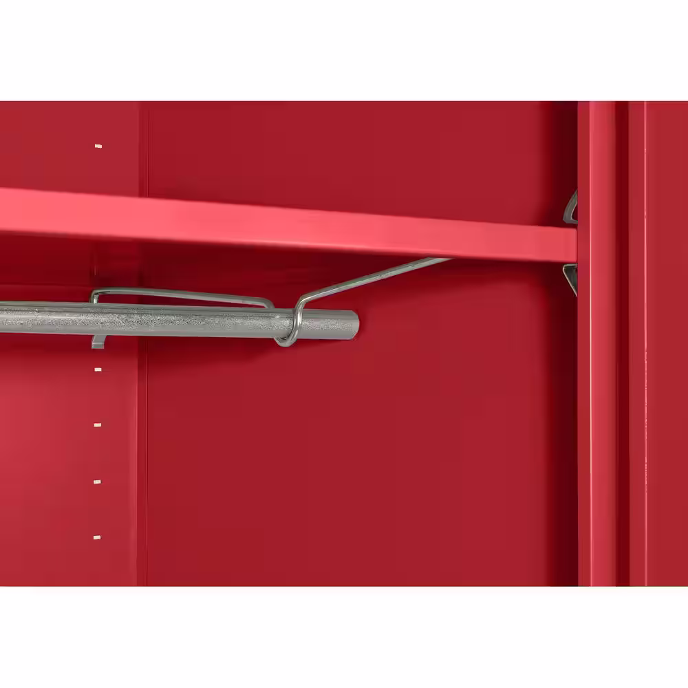 Sandusky Classic Series ( 36 in. W x 72 in. H x 24 in. D ) Wardrobe Steel Garage Freestanding Cabinet in Red