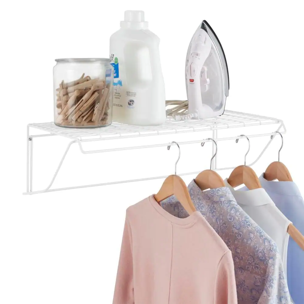 Everbilt Laundry Shelf - 24 in. W x 7 in. H x 12 in. D Wire Shelf