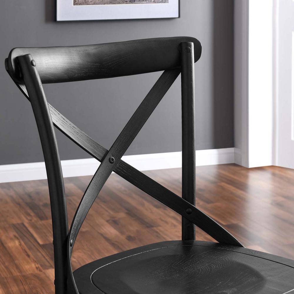 MODWAY Gear Dining Side Chair in Black