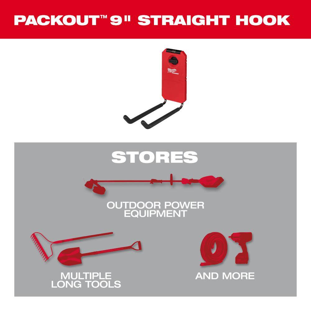 Milwaukee PACKOUT Straight Utility Hook (4-Pack)