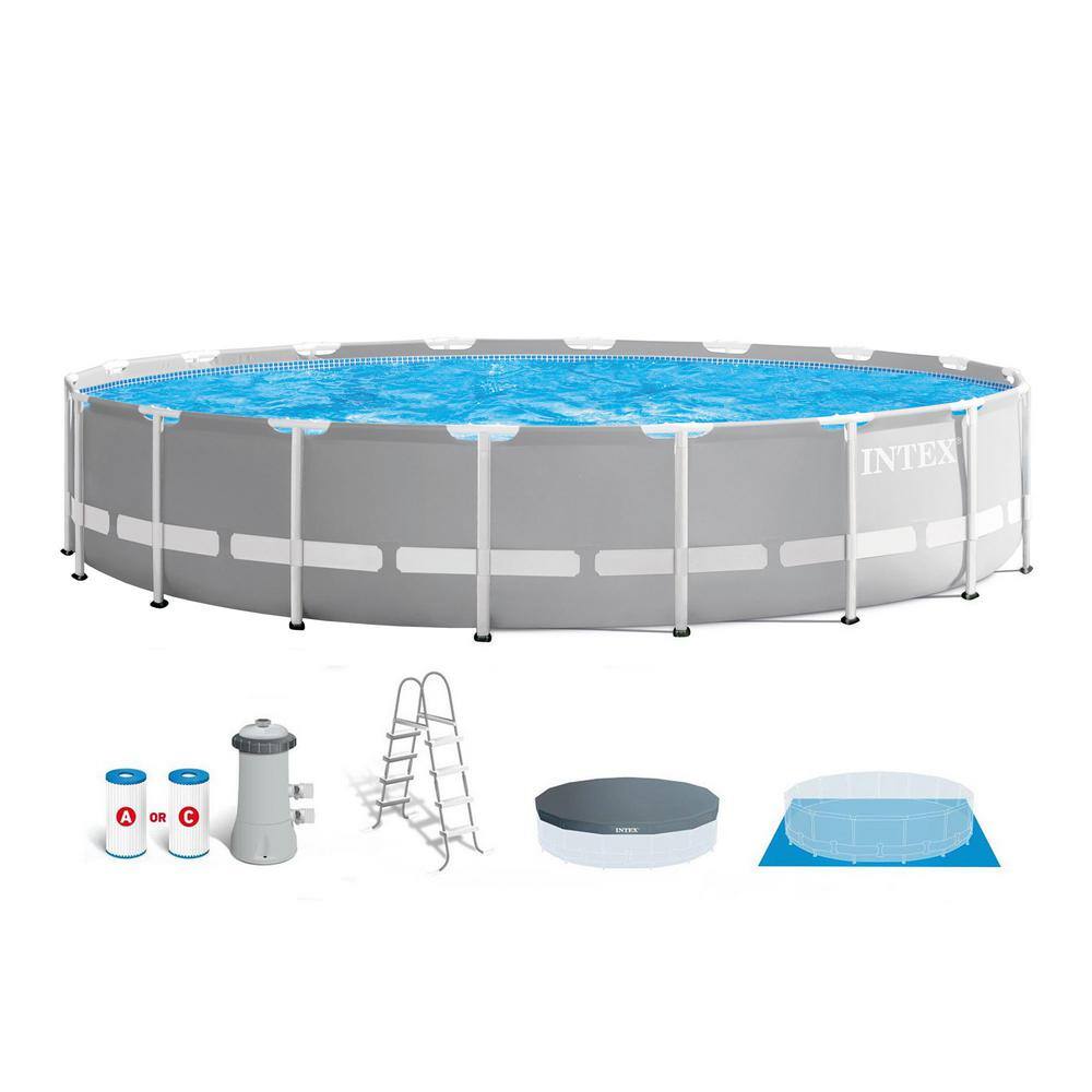 Intex Prism Above Ground Pool with Inflatable Loungers and Cooler Float (2-Pack)