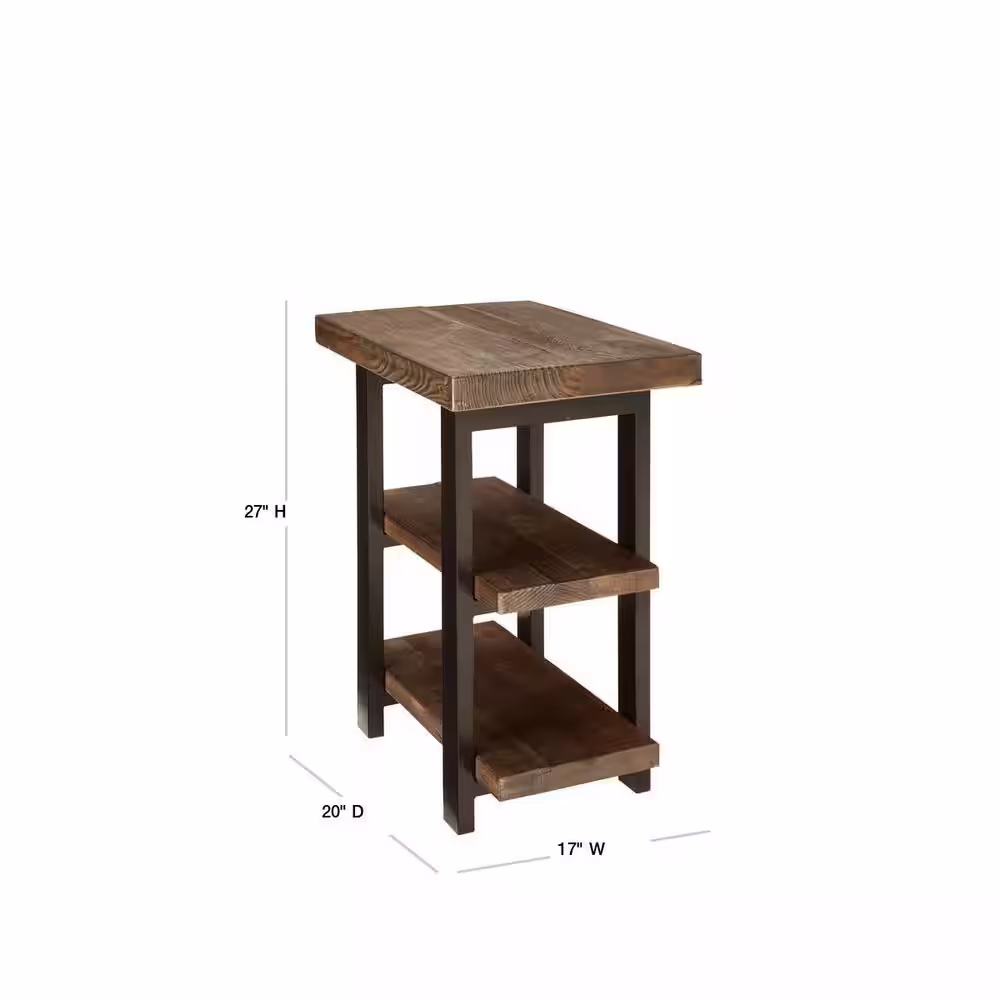 Alaterre Furniture Pomona Rustic Natural End Table