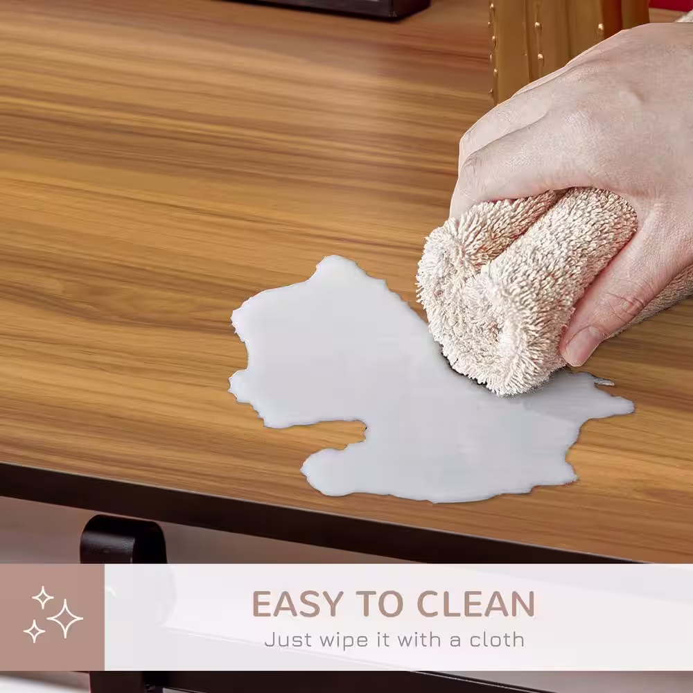 PawHut Modern Dog Crate End Table with Divider Panel, Dog Crate Furniture, White