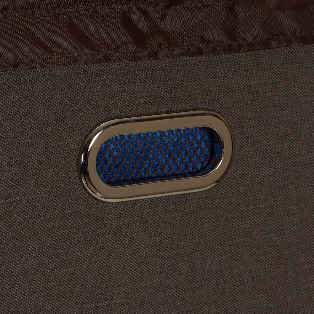 None Cobblestone Collapsible Laundry Hamper with Lid