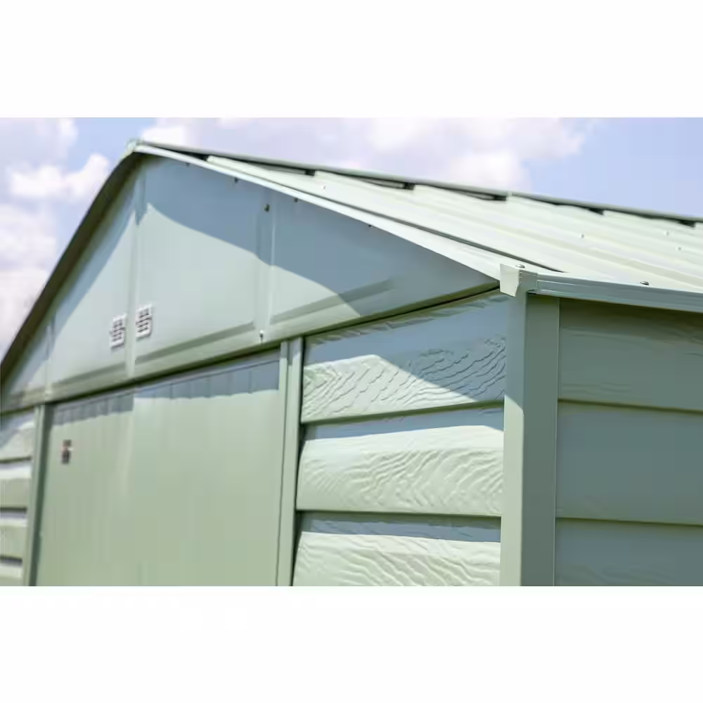 Arrow Select 10 ft. W x 14 ft. D Sage Green Metal Shed (129 sq. ft.)