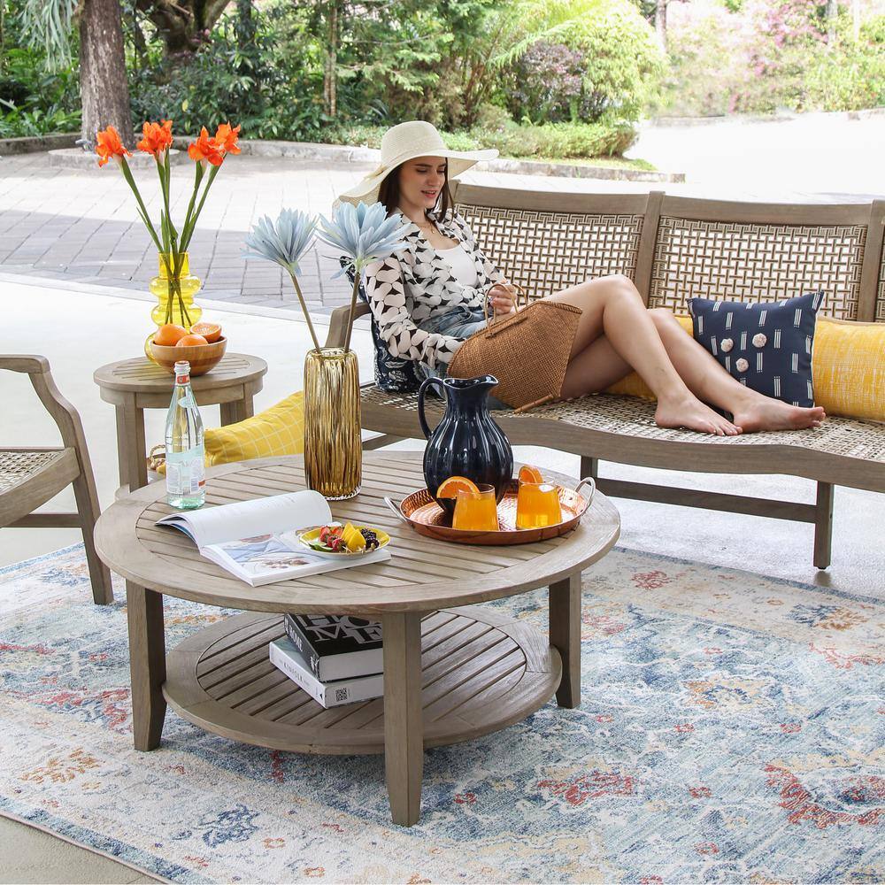 Cambridge Casual Zuma 5-Piece Teak Wood Patio Conversation Set