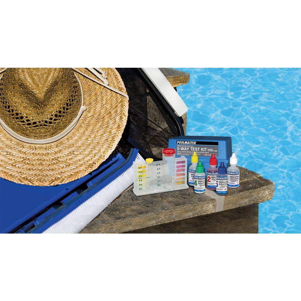 Poolmaster 5-Way Swimming Pool and Spa Water Test Kit with Case