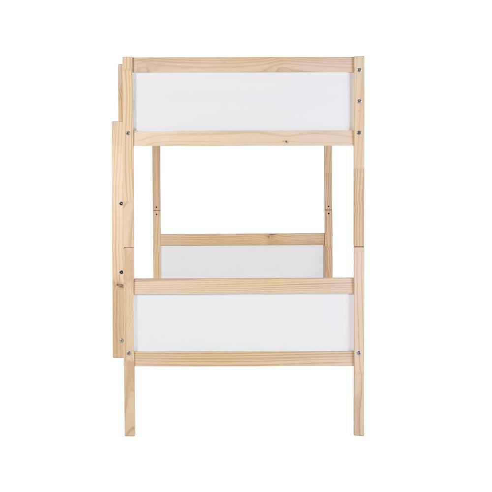 Alaterre Furniture MOD White Twin Over Twin Bunk Bed