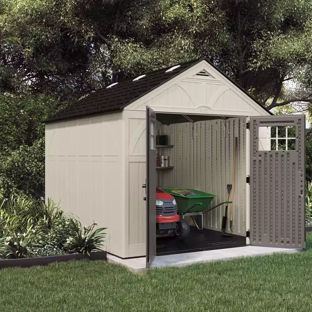 Suncast Tremont 8 ft. 4-1/2 in. x 10 ft. 2-1/4 in. Resin Storage Shed