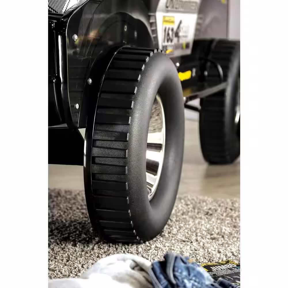 Furniture of America Andres Black Twin Offroad Car Bed