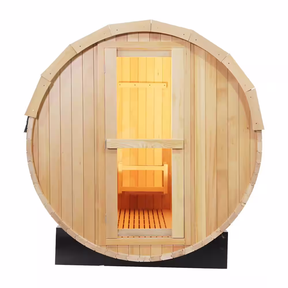 DIRECT WICKER Sunny 6-Person Outdoor Hemlock Electric Heater Wet Sauna