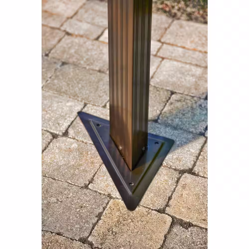 Gazebo Penguin 12 ft. x 14 ft. Brown Venus Gazebo with Metal Roof