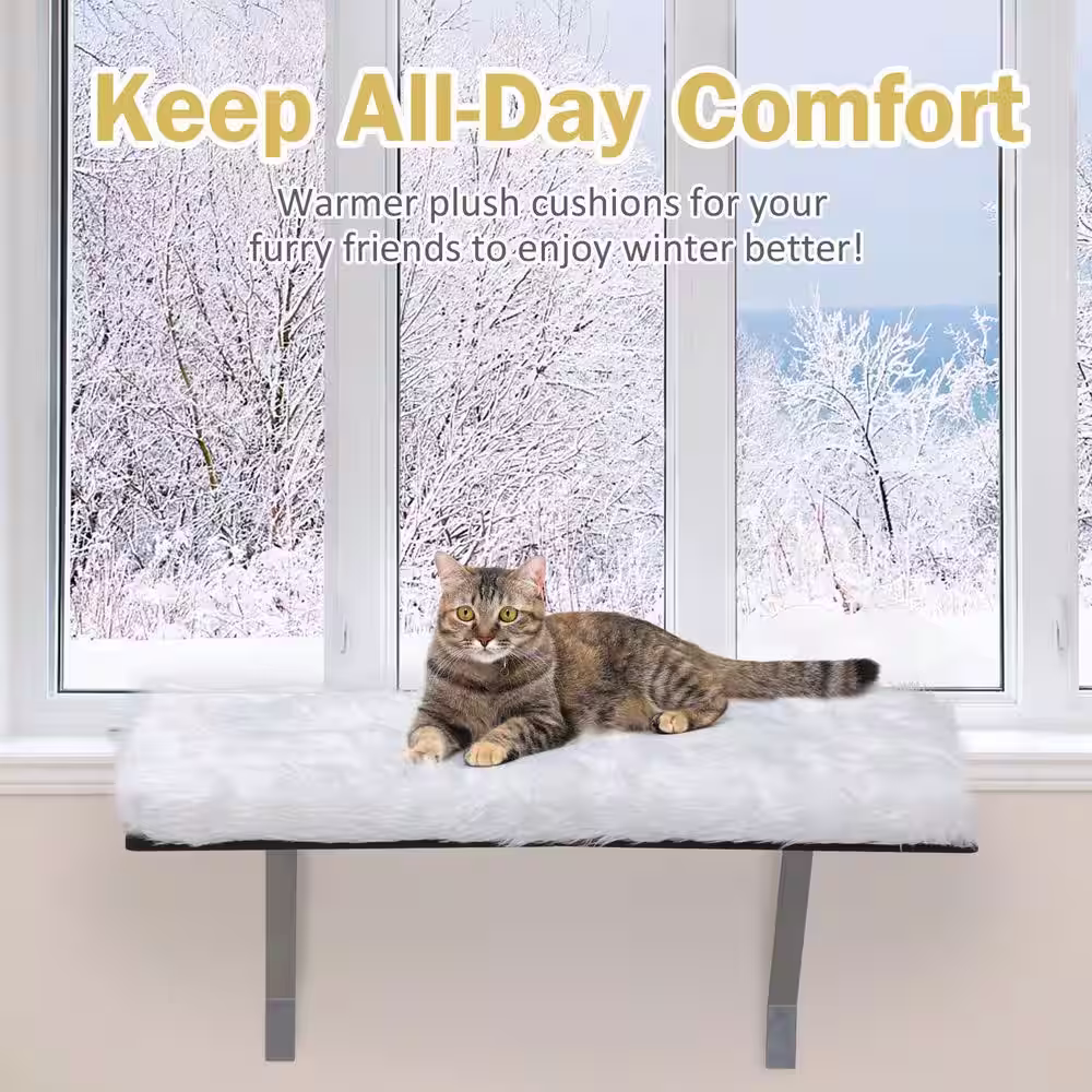 COZIWOW Cat Window Perch Seat Cat Bed, Large