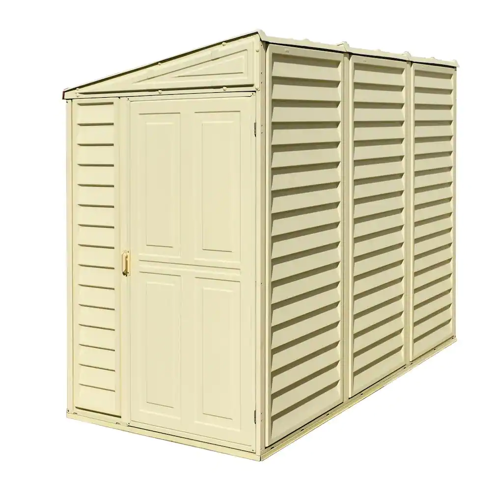 Duramax Building Products Sidemate 4 ft. x 8 ft. Vinyl Shed with Foundation 29.25 sq. ft.