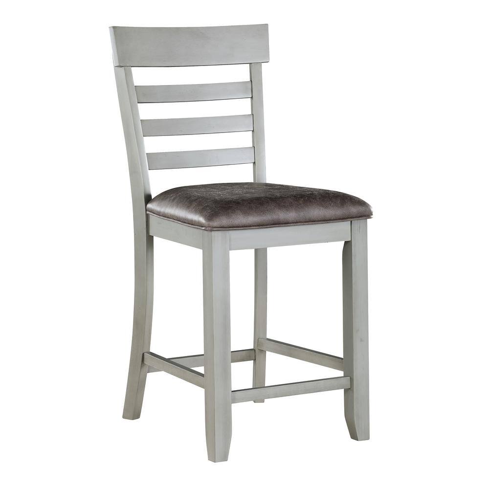 Steve Silver Hyland Gray 24 in. Counter Height Dining Chair (Set of 2)