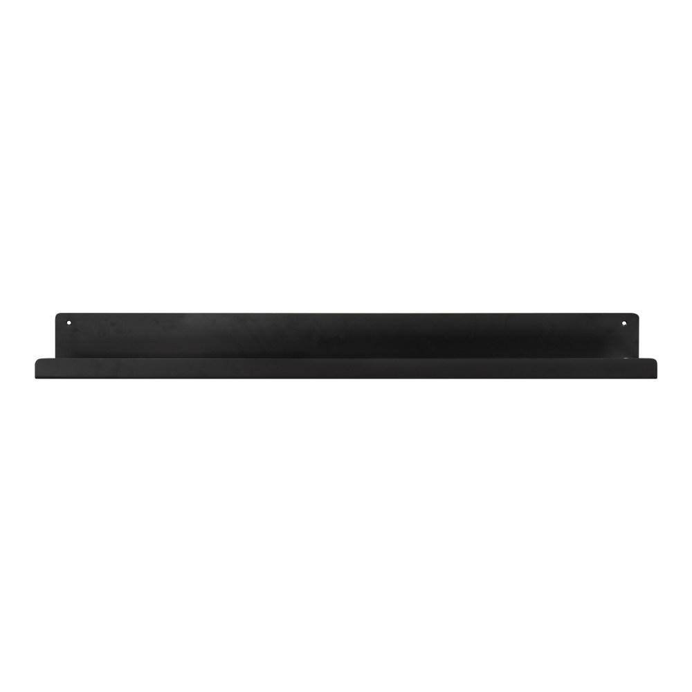 Kate and Laurel Mezzo 36 in. x 3 in. x 4 in. Black Decorative Wall Shelf