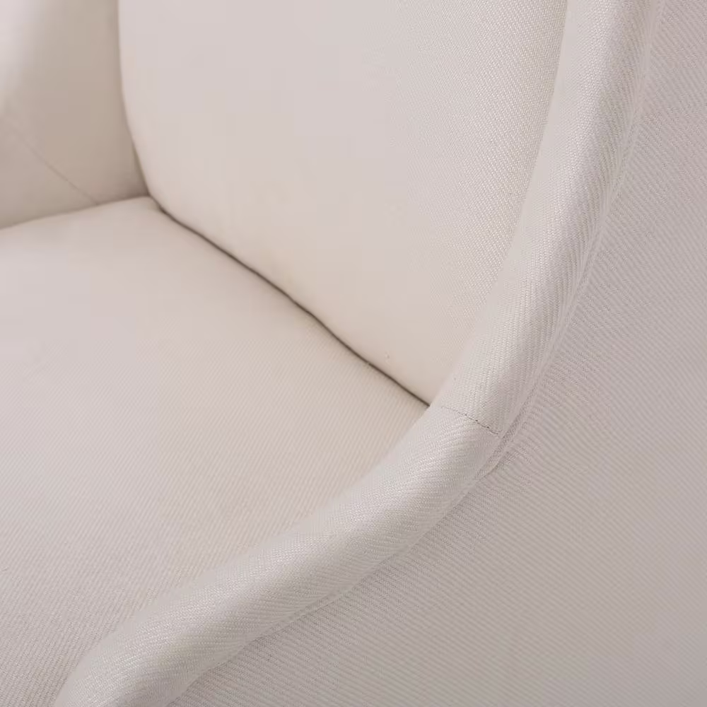 None Callie Beige Fabric Parsons Chair