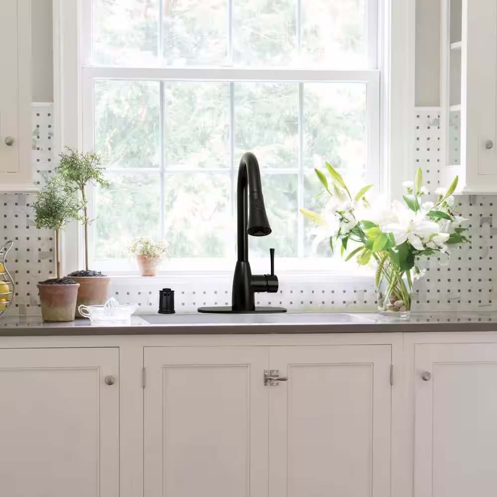 Akicon Matte Black Kitchen Dishwasher Air Gap Cap - 3-Years Warranty