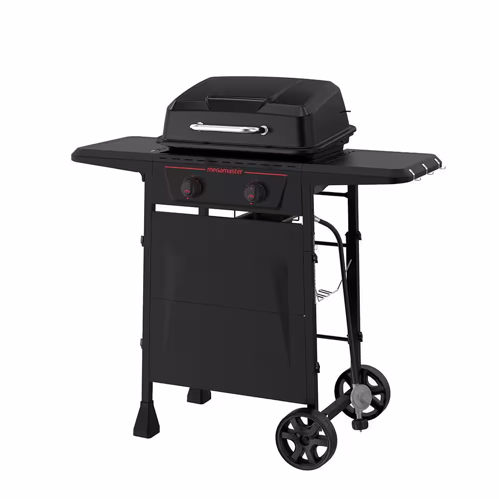 Megamaster Megamaster 2-Burner Propane Gas Grill in Black