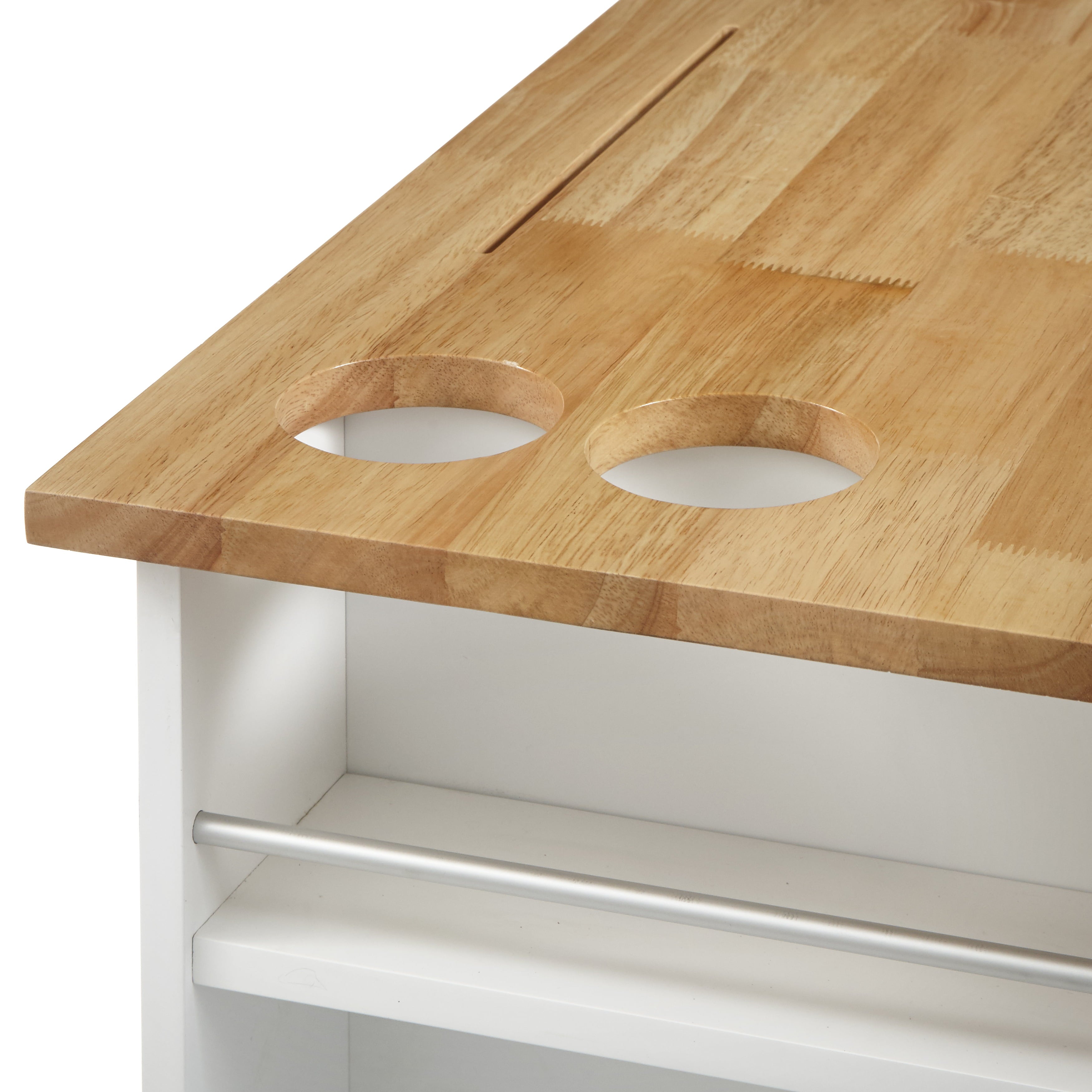 TMS Lima Kitchen Cart, White