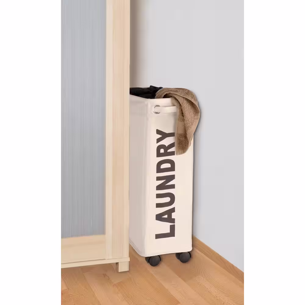 Wenko Corno Taupe Laundry Bin