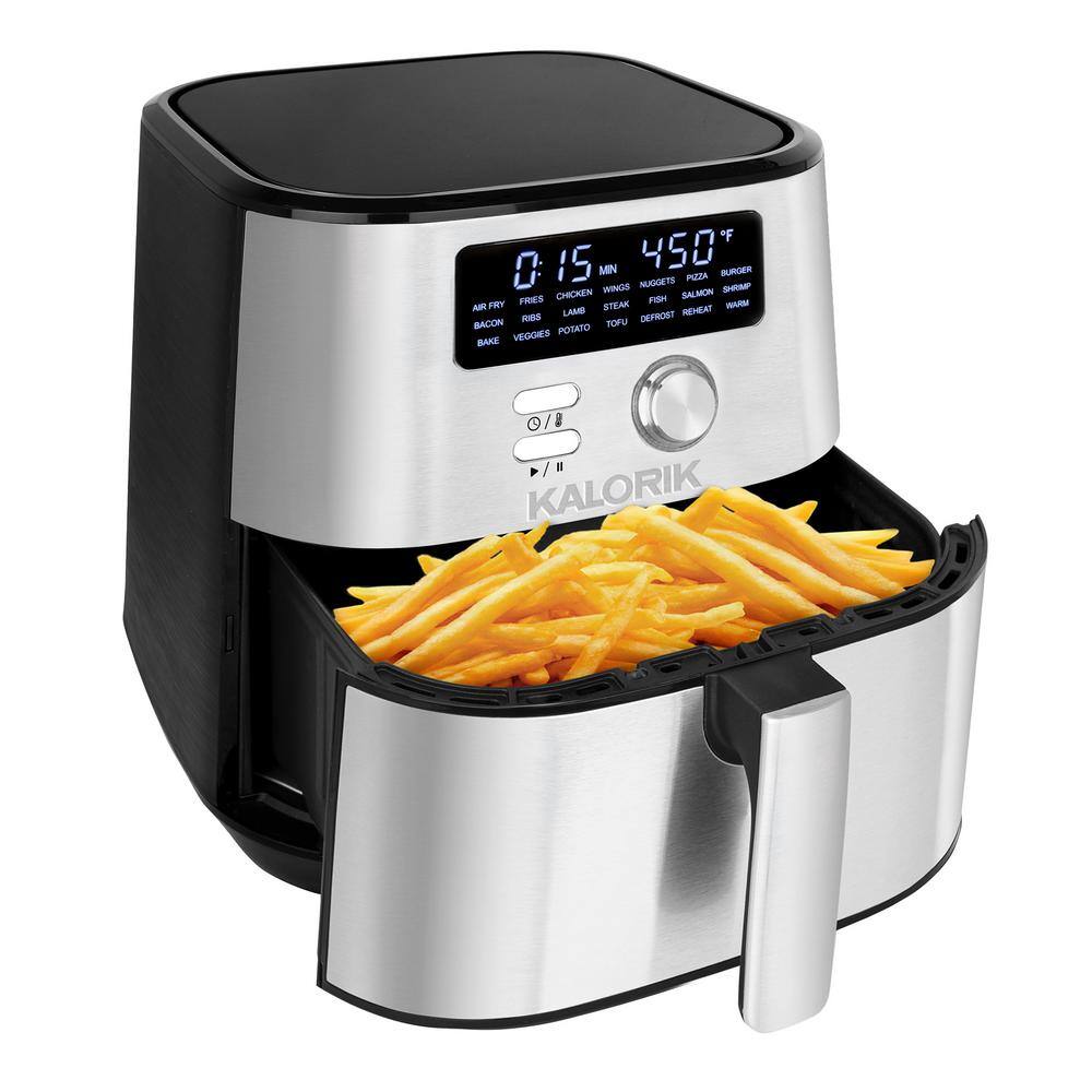 Kalorik MAXX 4 qt. Black and Stainless Steel Digital Air Fryer