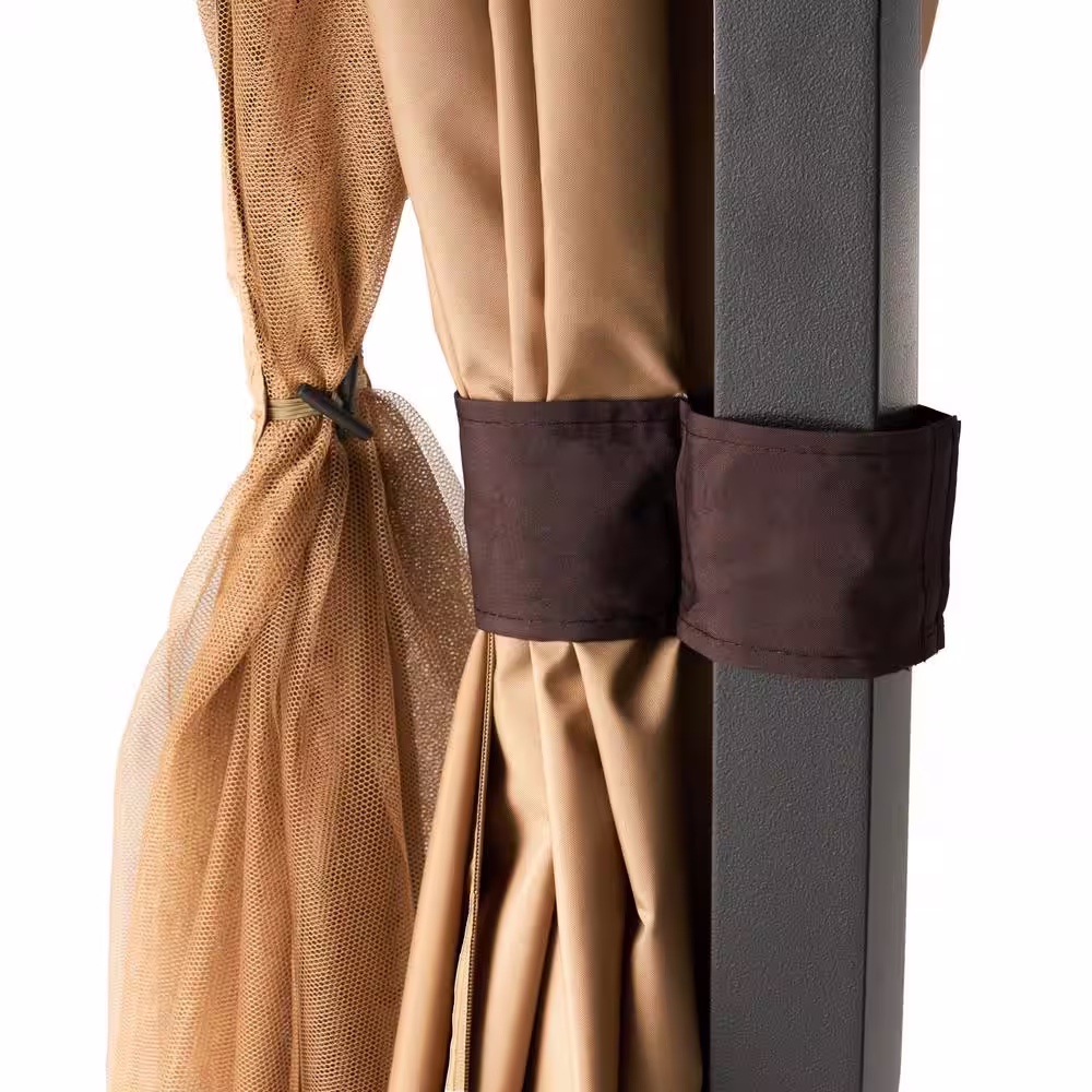 Noble House Skyline 10 ft. x 10 ft. Nutmeg Gazebo