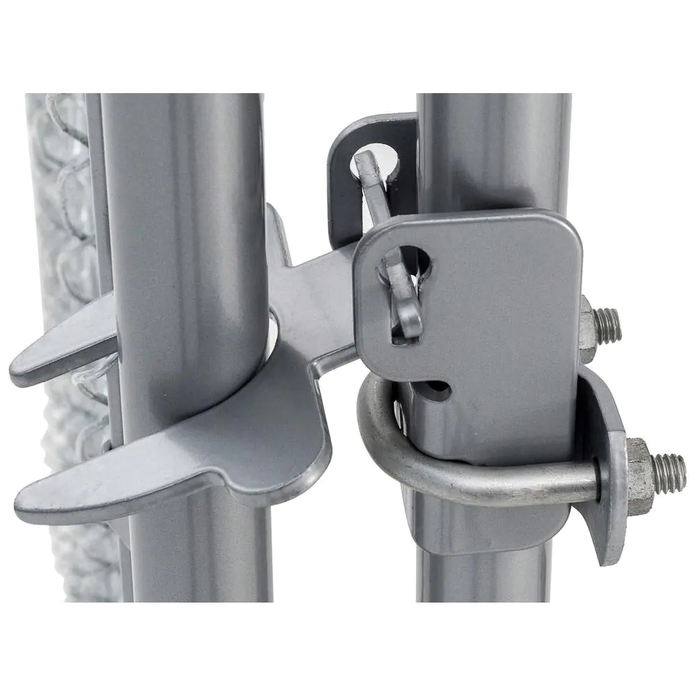 Lucky Dog 6 ft. H x 5 ft. W x 10 or 6 ft. H x 8 ft. W x 6.5 ft. L - 2-in-1 Galvanized Chain Link with PC Frame Box Kit