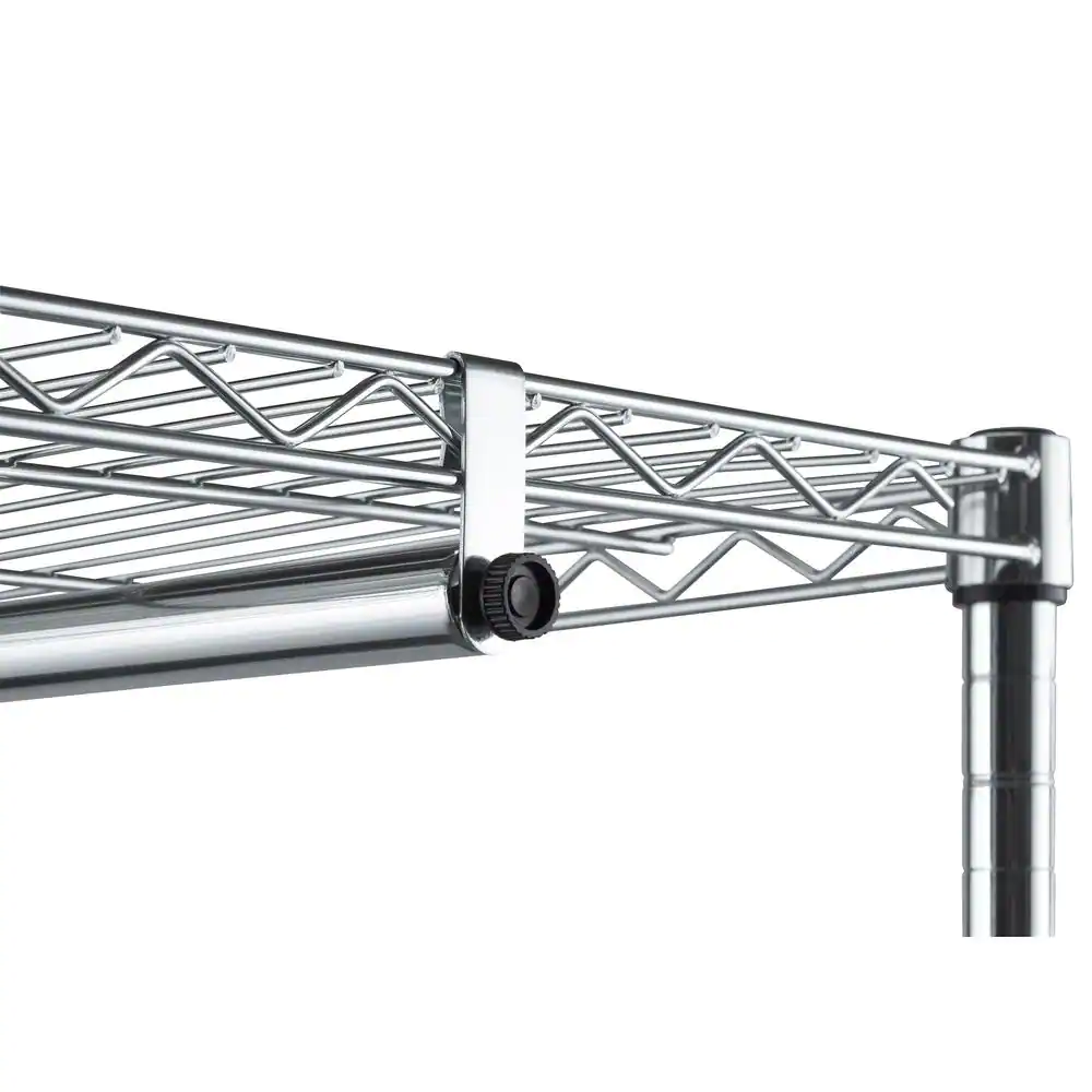 Trinity Chrome Steel Clothes Rack 48 in. W x 75.5 in. H