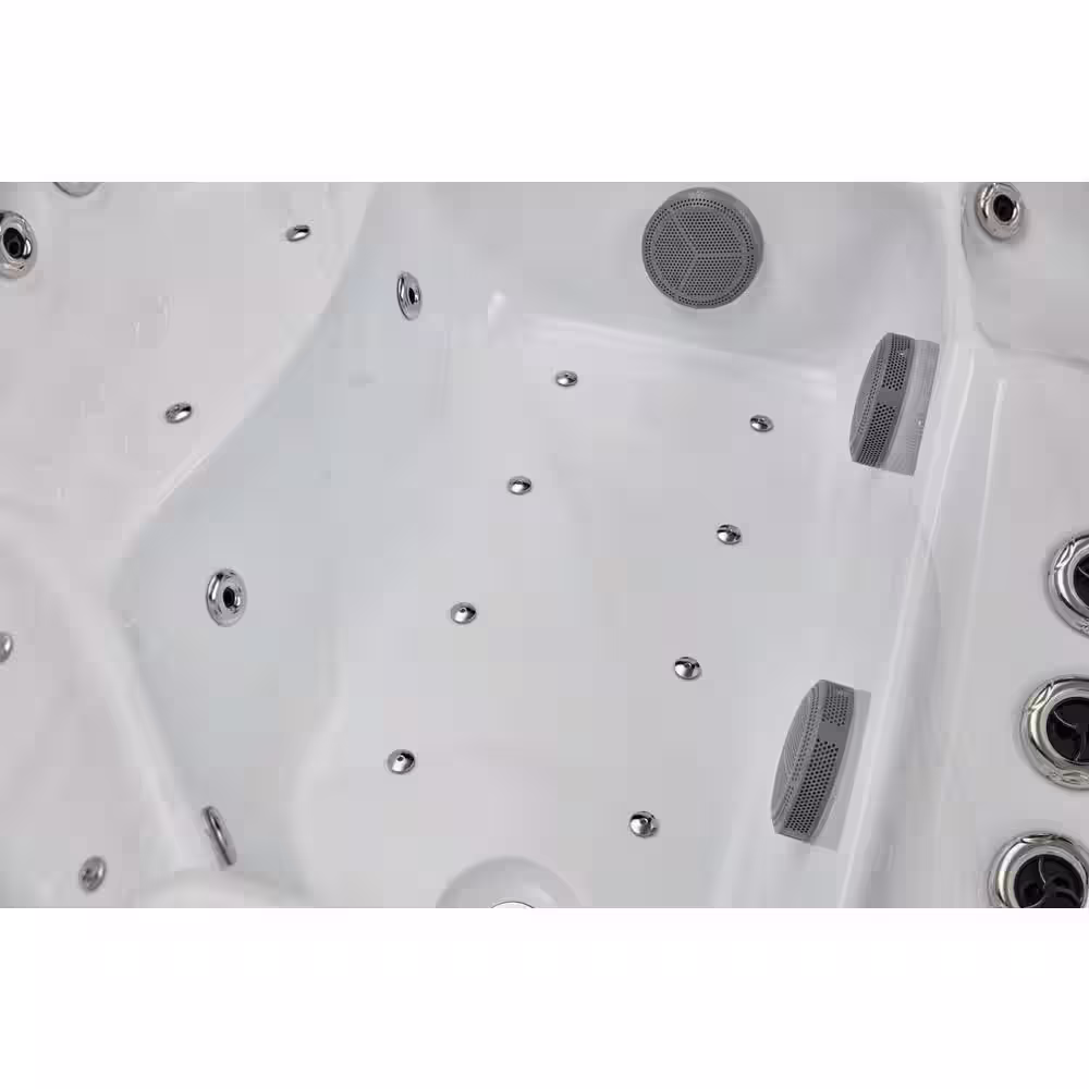 Luxury Spas Danika 5-Person 84 Jet Lounger Hot Tub with Bluetooth