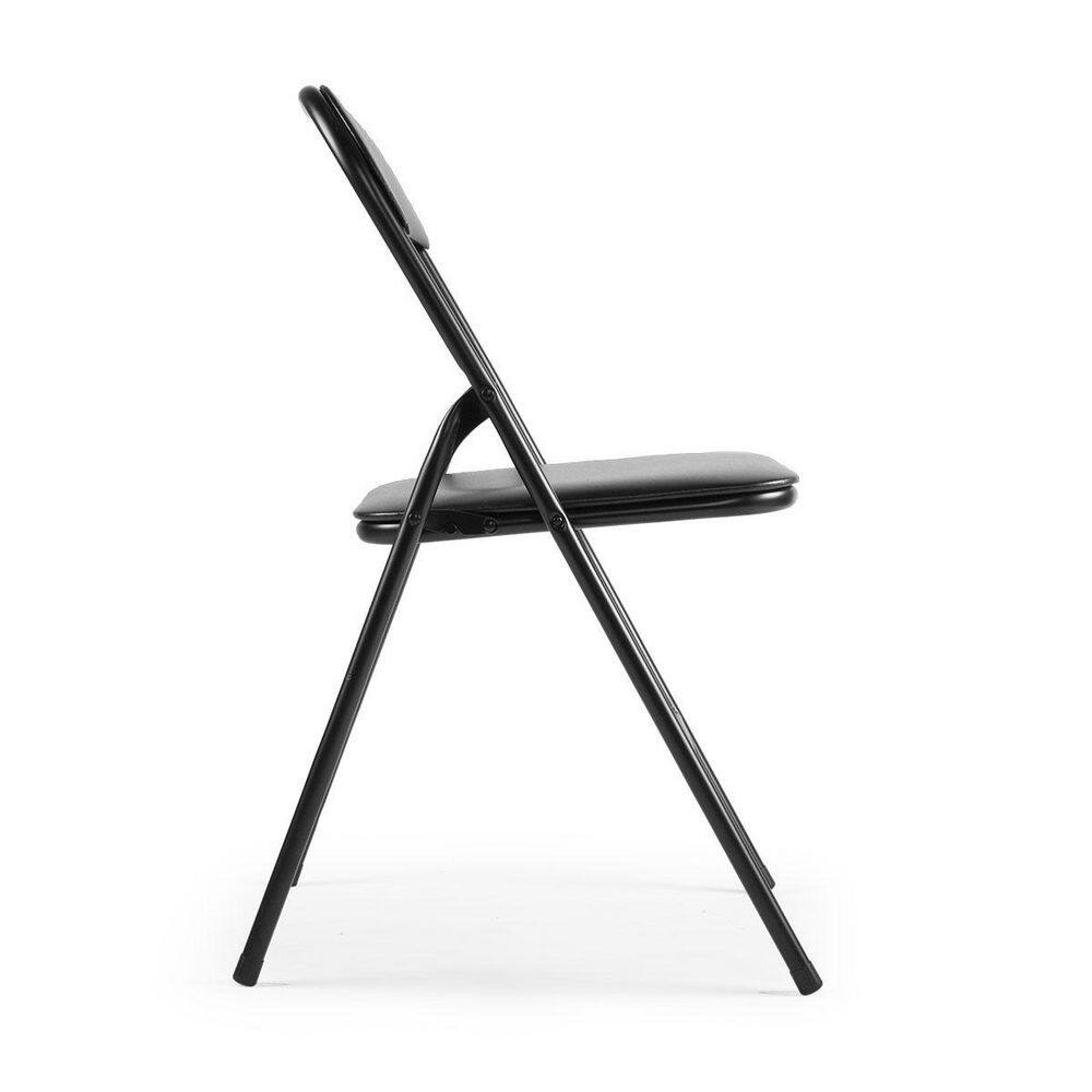 None Black Metal Folding Chair(Set of 4)