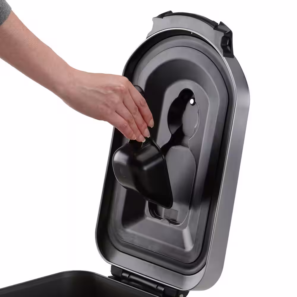 simplehuman X-Large Brushed Stainless Steel in Fingerprint-Proof Pet Food Storage Can