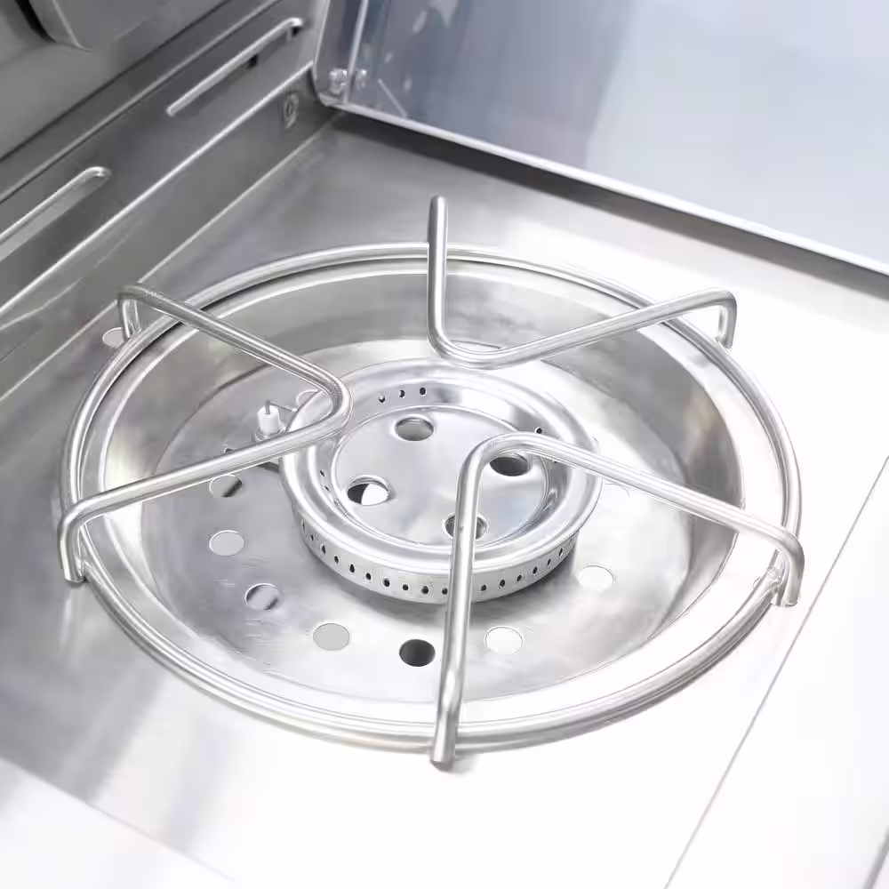 3 Embers 6 Burner Stainless Steel Dual Fuel Propane Gas Grill