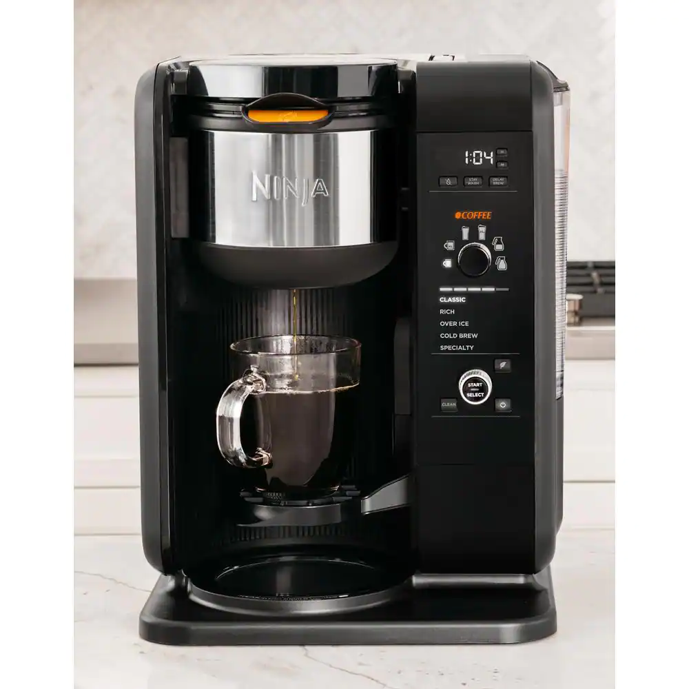 NINJA 6.25-Cup Hot and Cold Brew Programmable Black Drip Coffee Maker (CP301)