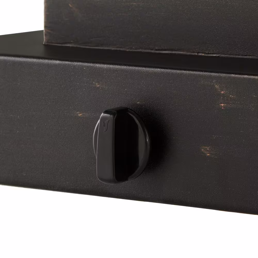 Hampton Bay 14 in. x 5.5 in. 8000 BTU Square Steel Propane Fire Pit in Antique Bronze