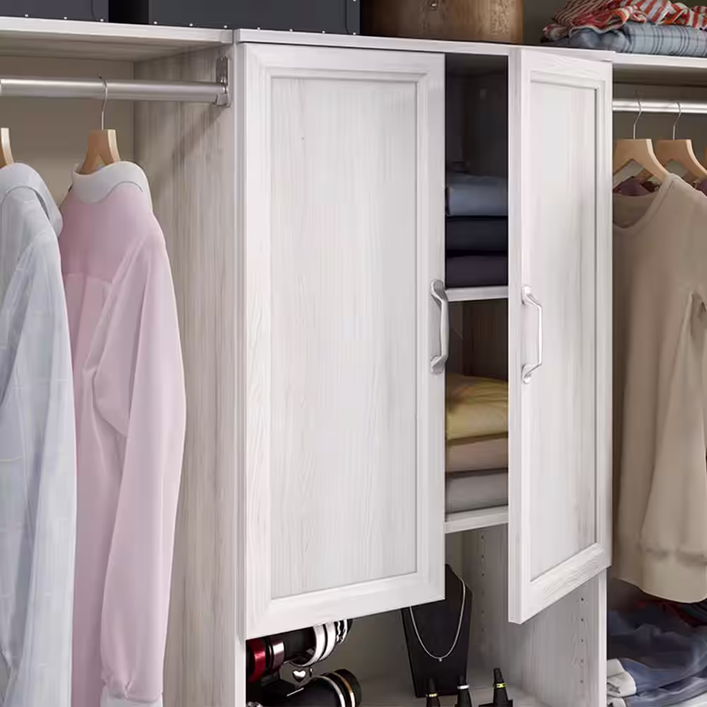 ClosetMaid Style+ 25 in. W Traditional Bleached Walnut Closet Door Kit