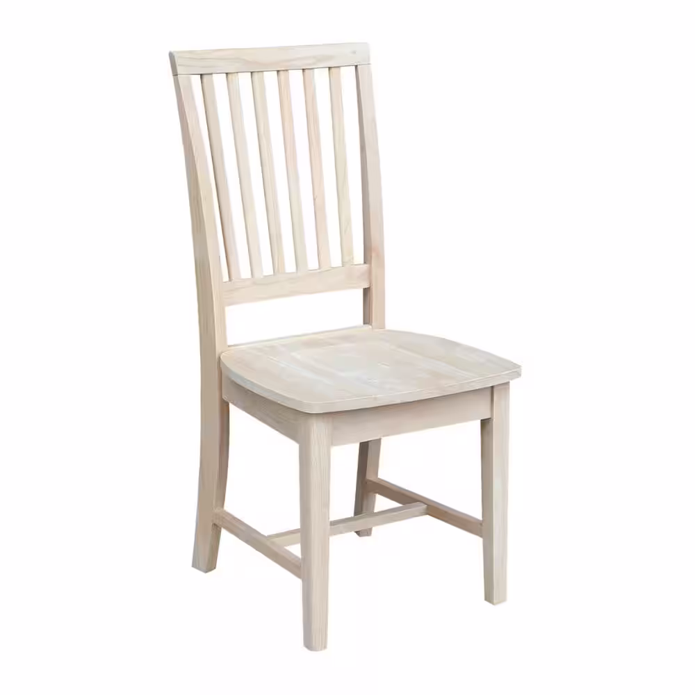 International Concepts Unfinished Wood Mission Dining Chair (Set of 2)