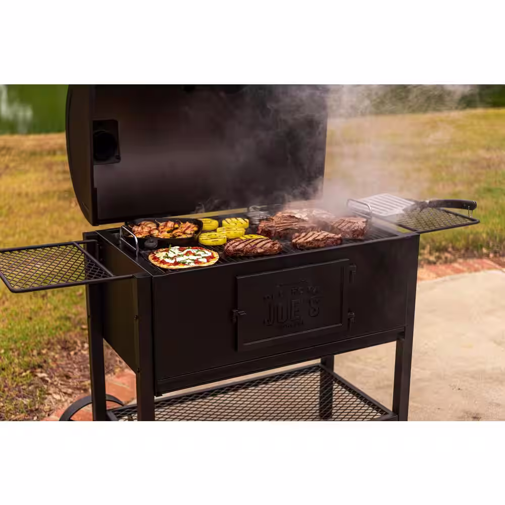 OKLAHOMA JOE'S Judge Charcoal Smoker Grill in Black with 540 sq. in. Cooking Space