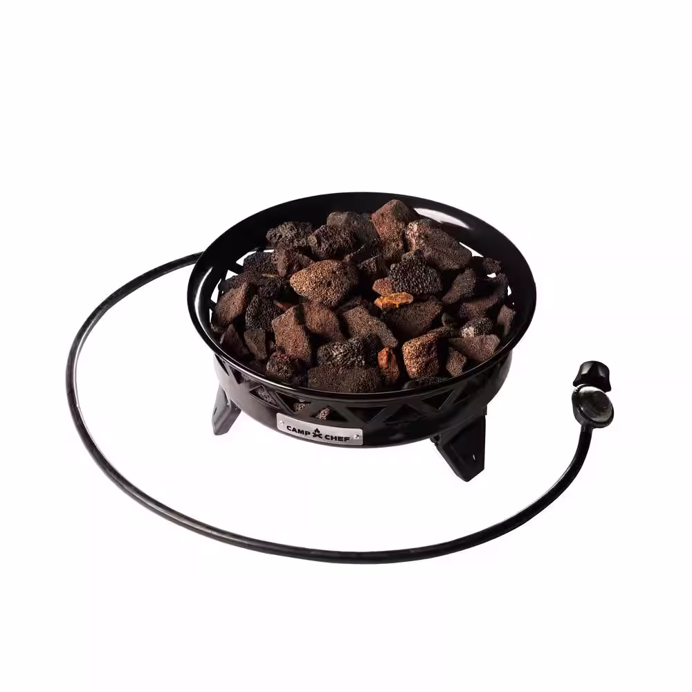 Camp Chef Juniper 16 in. Outdoor Liquid Propane Fire Pit with Lava Rocks