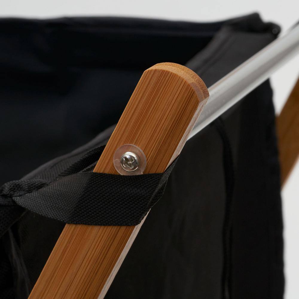 HOUSEHOLD ESSENTIALS Heavy Duty Bamboo X Frame Laundry Hamper