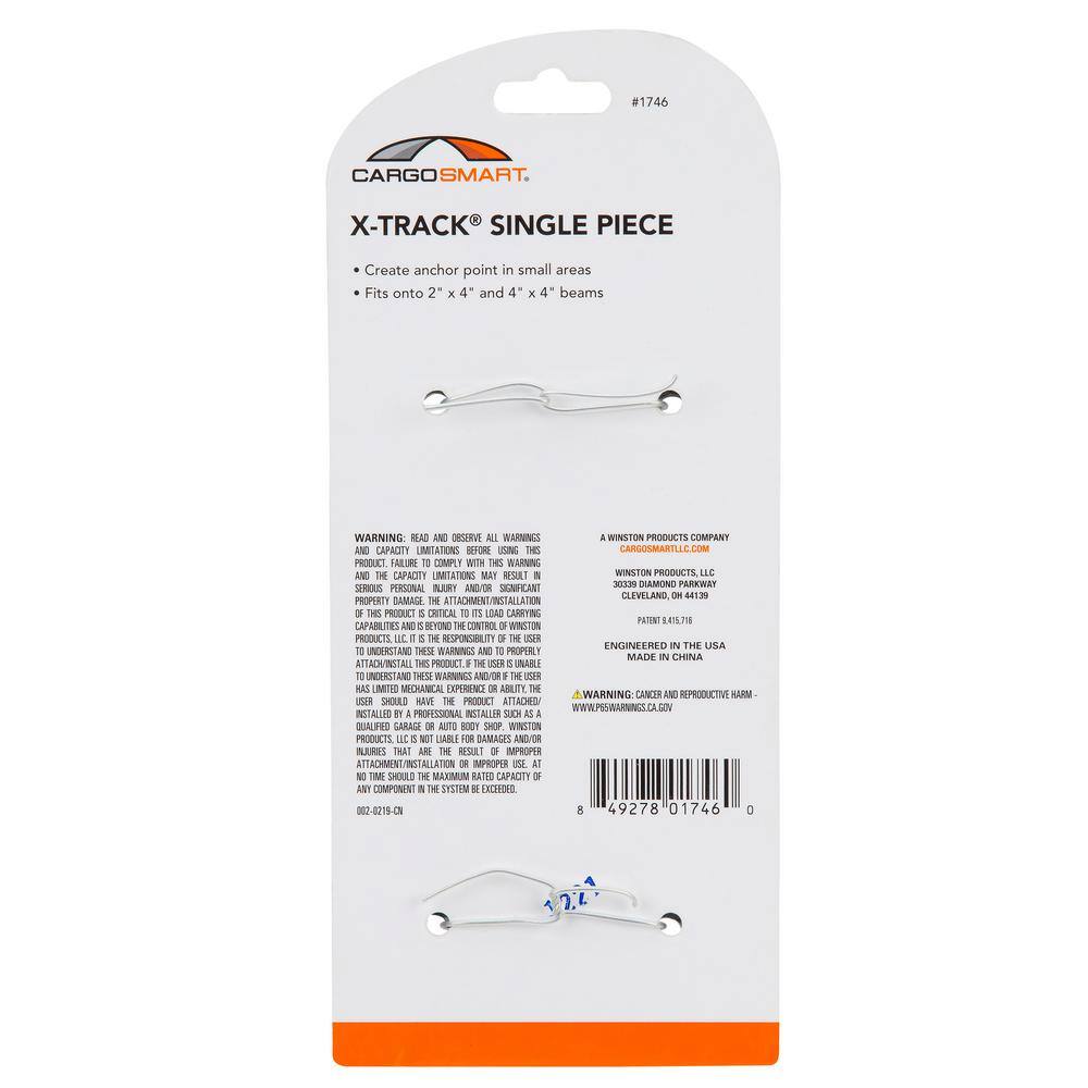 CargoSmart X-Track Rail Single Piece - 1 pack