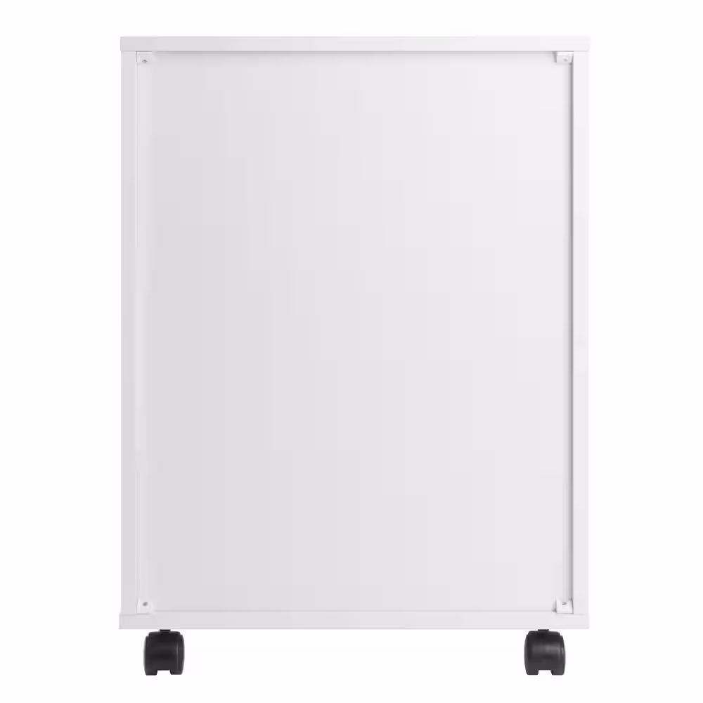 None Halifax White 5-Drawer Cabinet Cart