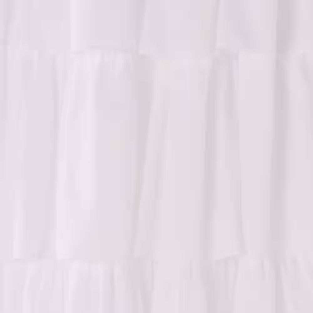 Dainty Home Crisp White Rod Pocket Room Darkening Curtain - 38 in. W x 84 in. L (Set of 2)