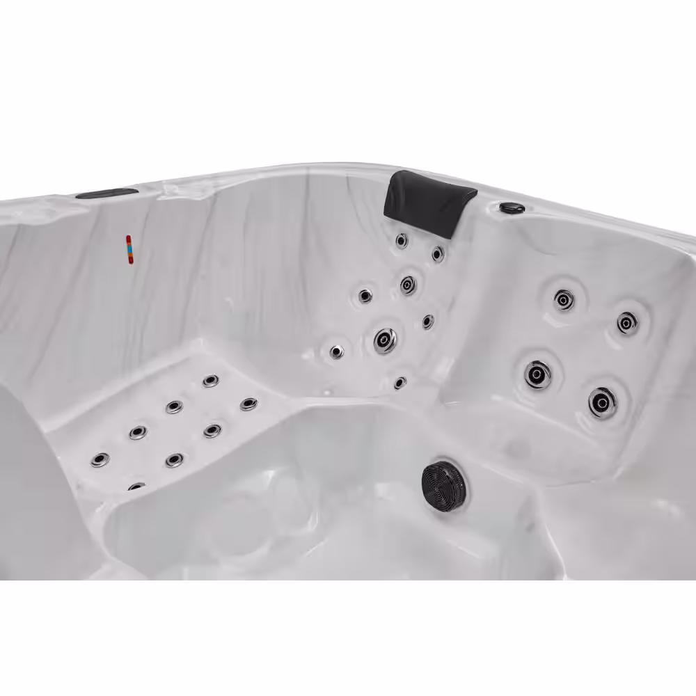 Luxury Spas Savnannah 6-Person 52-Jet Hot Tub with Lounger