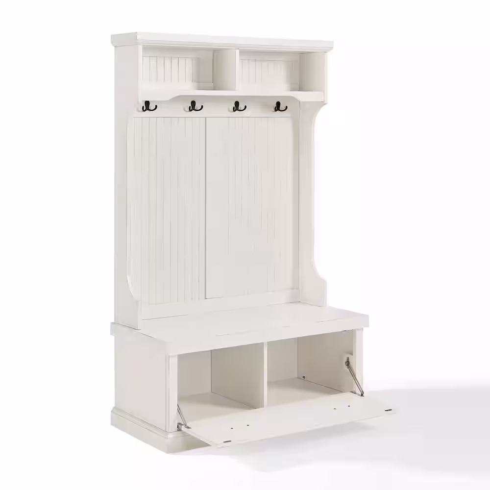 CROSLEY FURNITURE Seaside White Hall Tree