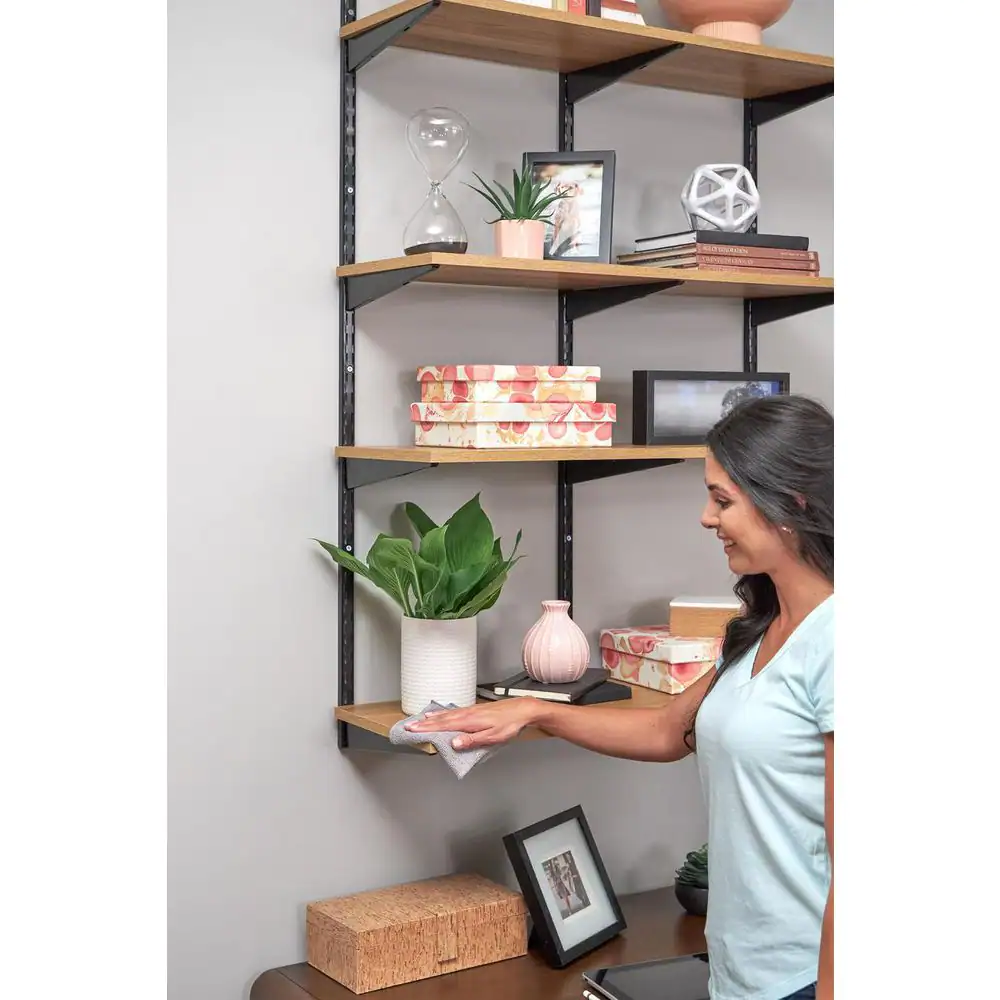 Rubbermaid Golden Oak Adjustable Wood Shelf 12 D x 24 L
