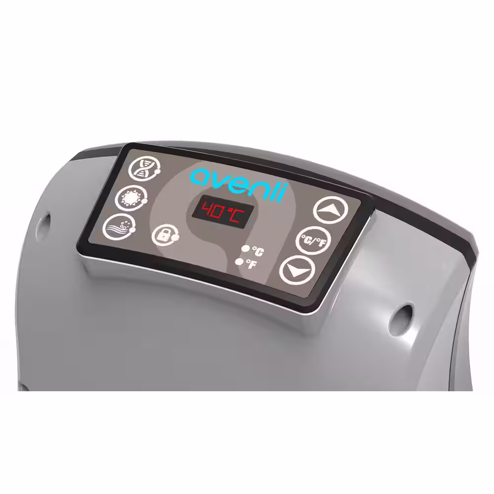 JLeisure Avenli 65 in. 686 L 3-Person Inflatable Round Hot Tub Spa in Black